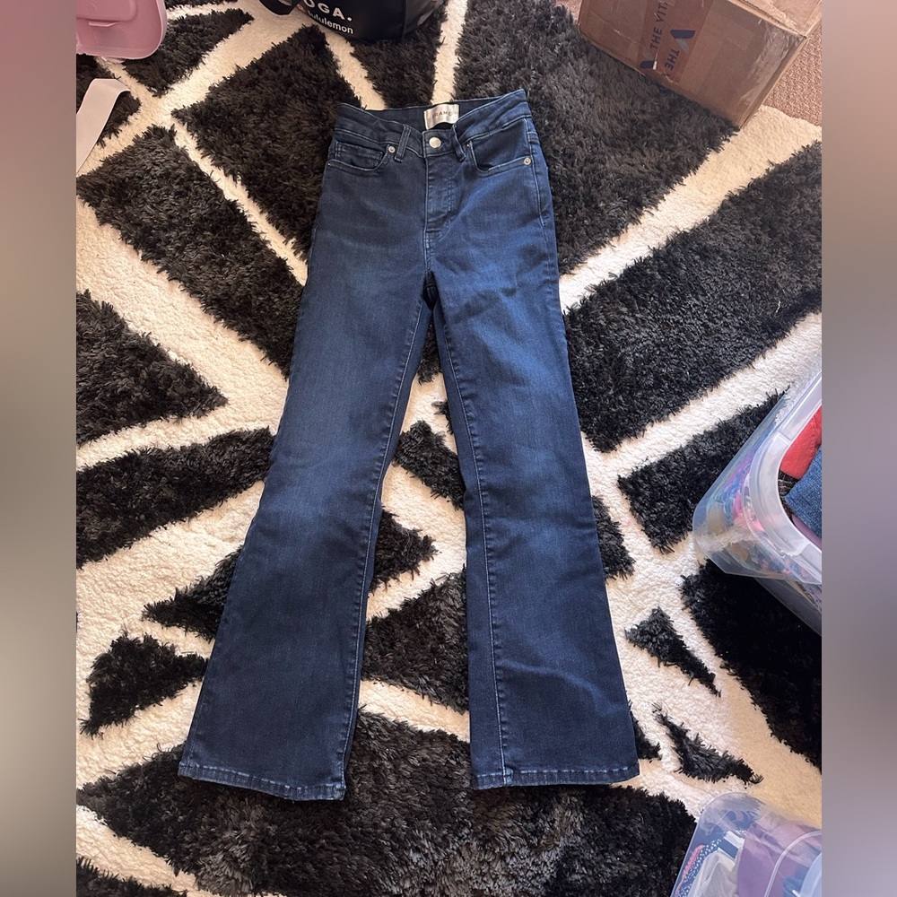 Frame denim Le Crop Mini Boot Jeans - Dante Wash size 25 - Picture 8 of 9